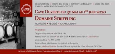 Cave ouverte – 30-31 Mai & 1er Juin 2020